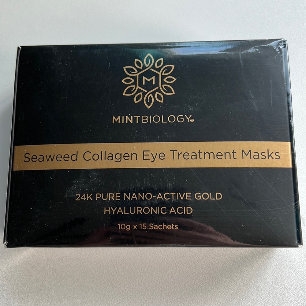 MintBiology Seaweed Collagen Eye Masks